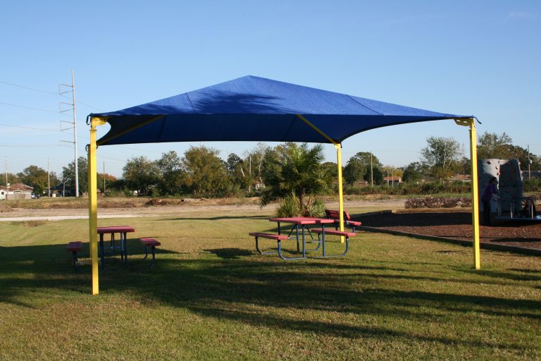 4 Post Pyramid Shade Structure - 18' x 18'