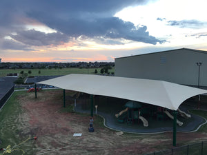 8 Post Hip Super Shade Structure - 60' x 180'
