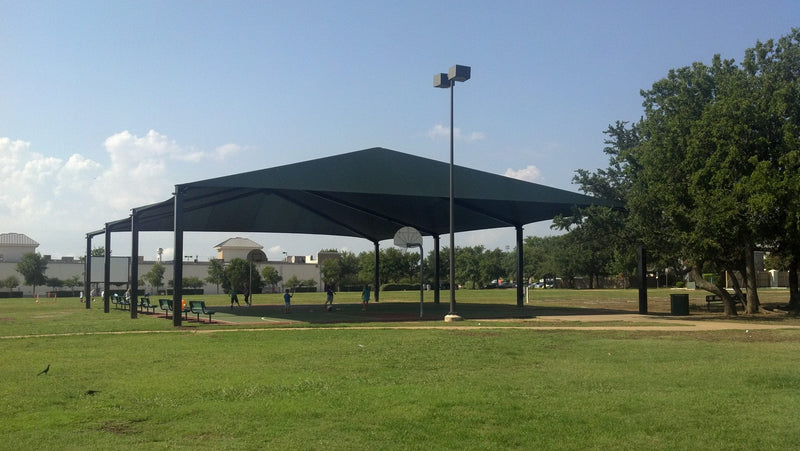 8 Post Hip Super Shade Structure - 60' x 360'