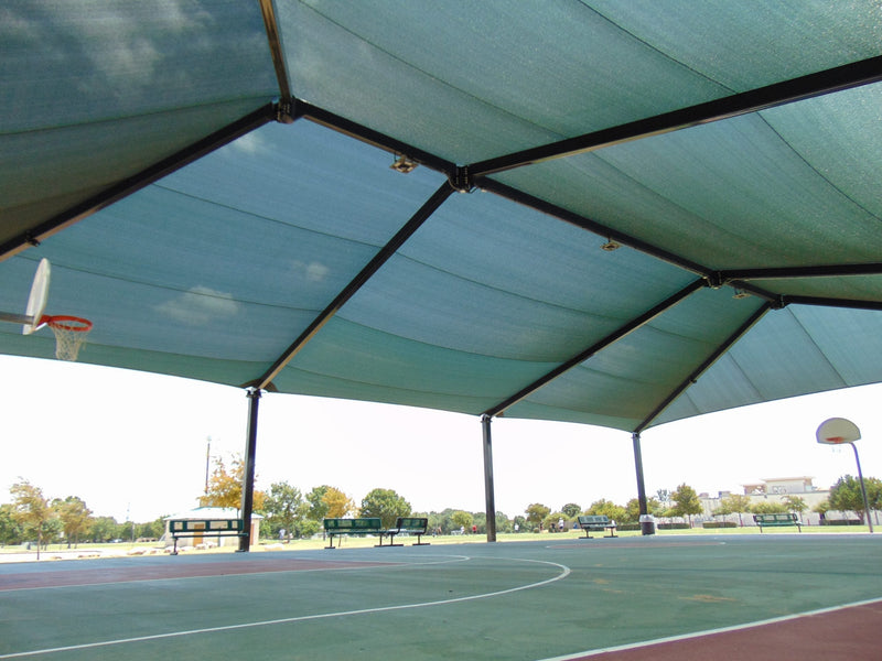 8 Post Hip Super Shade Structure - 60' x 420'