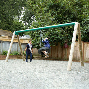 Tire Swing - Wood or Metal-Plastic
