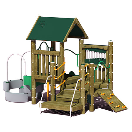 Rocky Top Play Structure - 2-5 years - Wood or Metal-Plastic