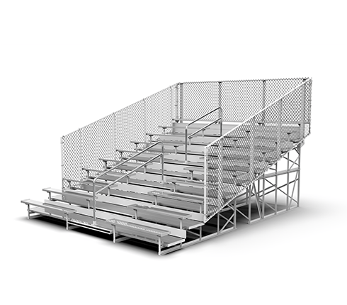 10 Row "Deluxe" Aluminum Bleachers