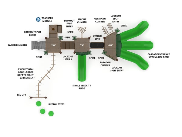 Adirondack Playground Structure
