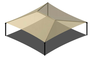 4 Post Hip Super Structure - 44' x 44'