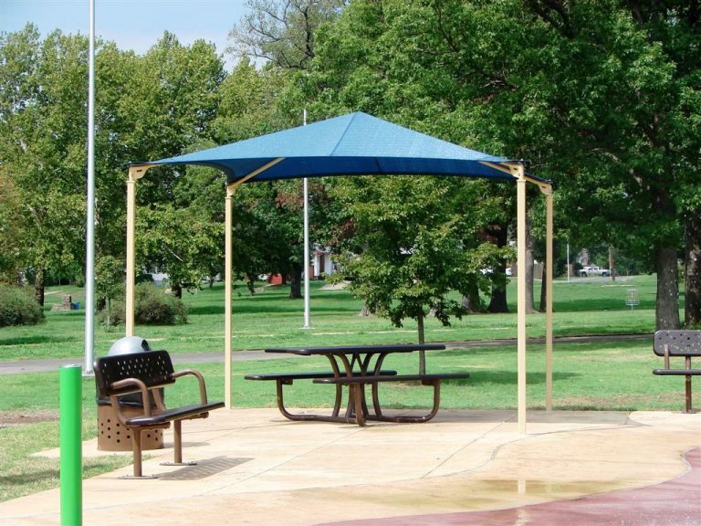 4 Post Pyramid Shade Structure - 8' x 8'