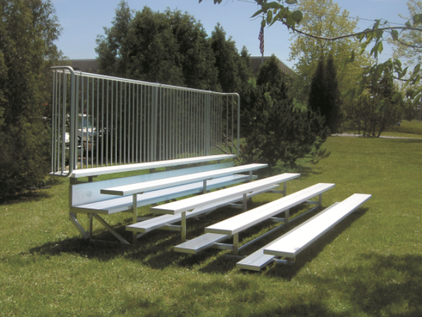 5 Row Low Rise "Preferred" Aluminum Bleacher w/ Vertical Picket Only