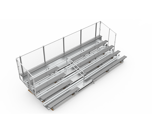 5 Row "Deluxe" Aluminum Bleacher