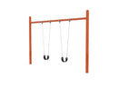8' High 5” OD Single Post Swing-2 Seat