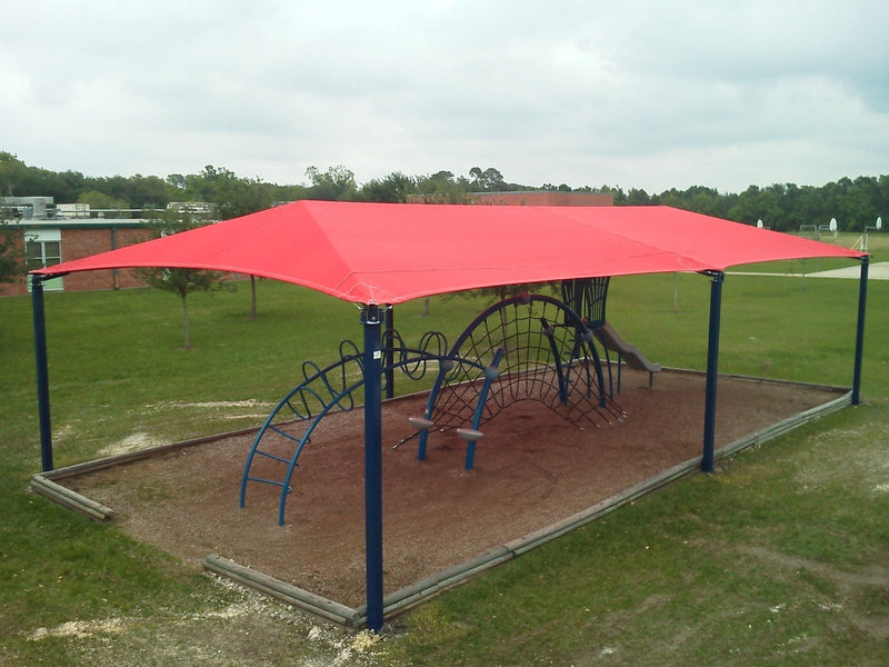 6 Post Hip Shade Structure - 35' x 58'