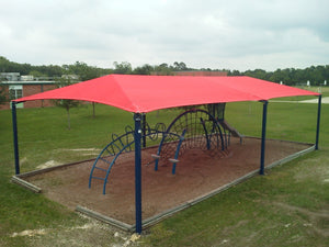 6 Post Hip Shade Structure - 35&#39; x 46&#39;