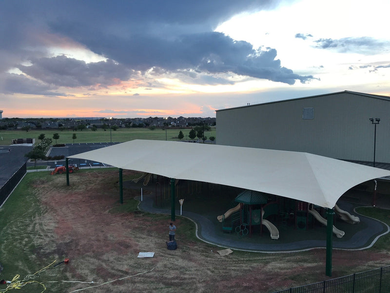 8 Post Hip Super Shade Structure - 60' x 480'