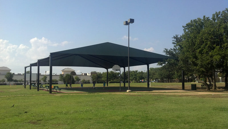 8 Post Hip Super Shade Structure - 60' x 240'