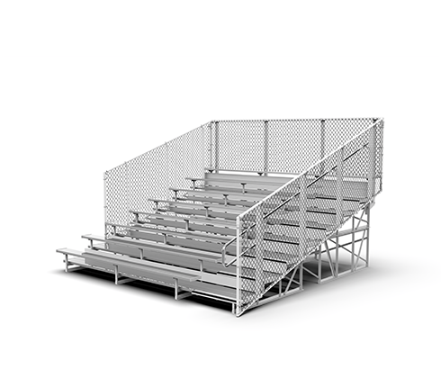 8 Row "Deluxe" Aluminum Bleachers