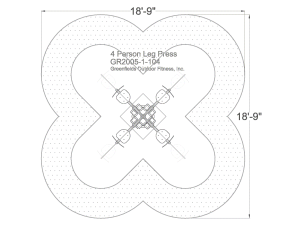 4-Person Leg Press – Outdoor Lower Body Strength and Endurance Trainer