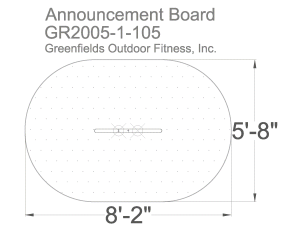 Customized Announcement Sign – Tailored Outdoor Fitness Signage