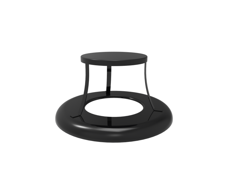 MyTCoat 32 gallon bonnet top lid for trash receptacle with Advantage Coating