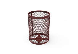 MyTCoat 32 gallon regular trash receptacle with expanded metal body and portable design