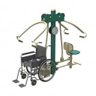 2-Person Accessible Vertical Press – Inclusive Outdoor Upper Body Strength Trainer