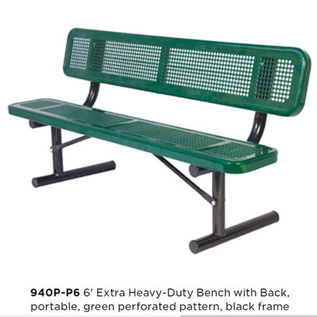 Extra Heavy-Duty Bench with Back