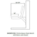 Extra Heavy-Duty Bench with Back
