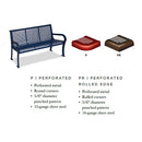 Double Sided Bollard Style Bench