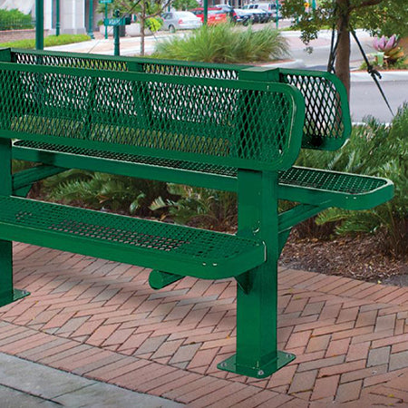 Double Sided Bollard Style Bench