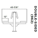 Double Sided Bollard Style Bench