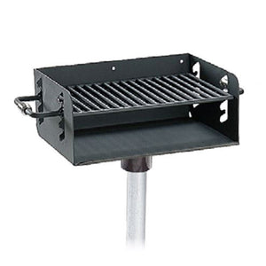 Rotating Pedestal Grill W- 3 1-2" O.D. Post (280 Sq. Inch)