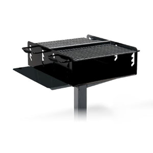Bi-Level Group Grill with Utility Shelf