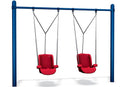 8' High 5” OD Single Post Swing-2 Seat