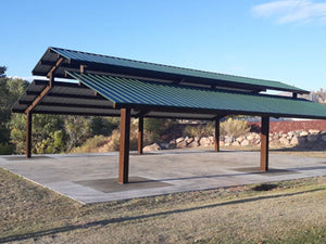 Rectangluar Metal Shelter