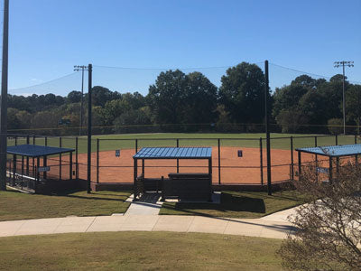 Outdoor Metal Dugouts for Parks and Baseball Fields