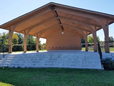 Wooden Band Shell Structure for Parks