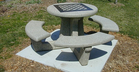 Concrete Round Game Table