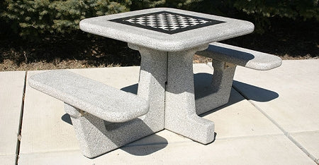 Concrete Square Game Table