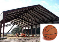 Single Basketball Court Cover