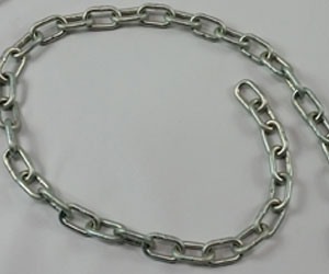 TEST PRODUCT - 3-16" Trivalent Coated Swing Chain - per ft DO NOT ORDER