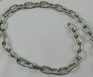 TEST PRODUCT - 3-16" Trivalent Coated Swing Chain - per ft DO NOT ORDER