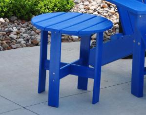 Traditional Side Table - Blue - Recycled Plastic