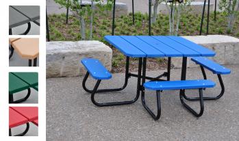 Square Picnic Table - Recycled Plastic