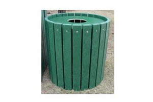 Heavy Duty Round Trash Receptacle
