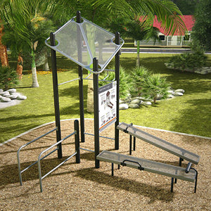 Adult Fitness Station – Compact, Multi-Function Outdoor Fitness Solution