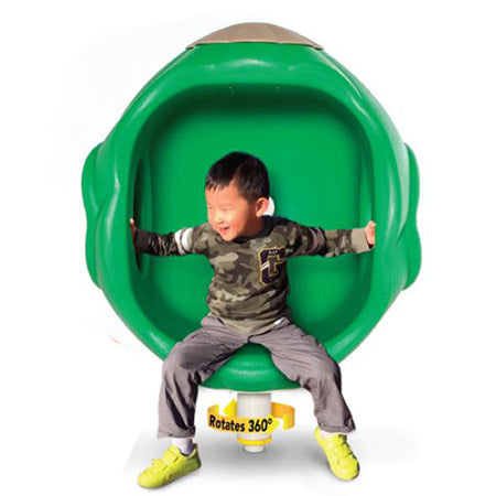 Cozy Pod Spinner includes inground mount